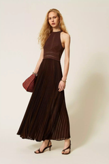 Vestido Plissado Twin-Set