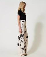 Calças Palazzo Floral Twin-Set