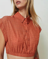 Blusa Cropped Twin-Set