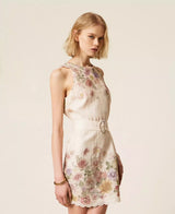 Vestido Linho Floral Twin-Set