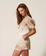 Blusa Linho Floral Twin-Set
