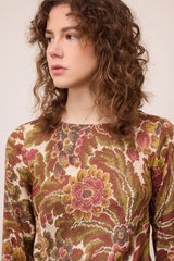 Vestido Padrão Retro Ottod'Ame