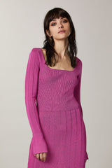 Vestido Malha Canelada Patrizia Pepe