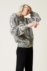 Camisola Animal Print Twin-Set