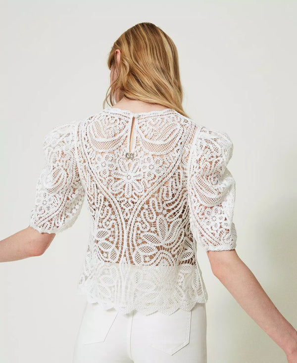 Blusa Crochê Twin-Set