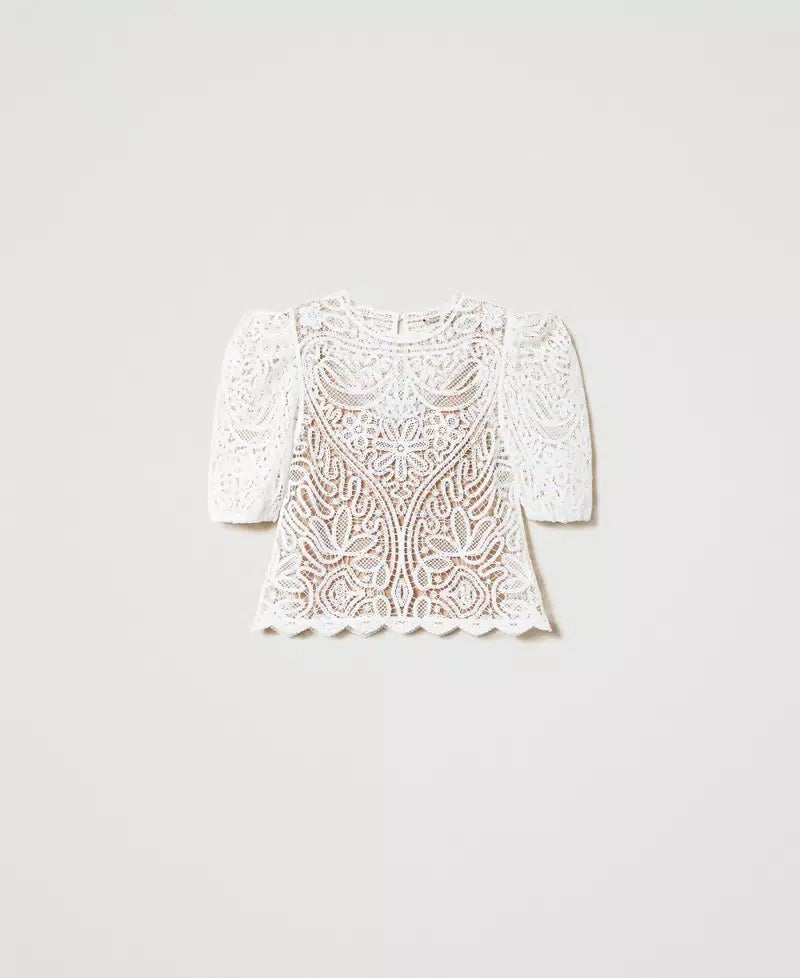 Blusa Crochê Twin-Set