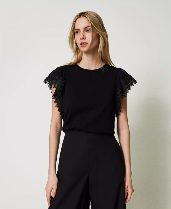 T-Shirt Macramé Twin-Set