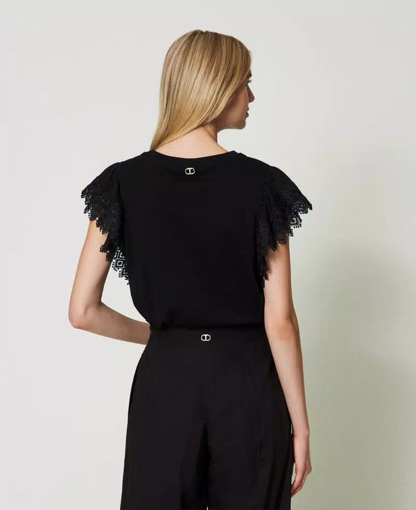 T-Shirt Macramé Twin-Set