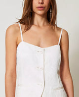 Top Cetim Twin-Set