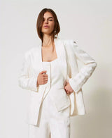 Blazer Cetim Twin-Set