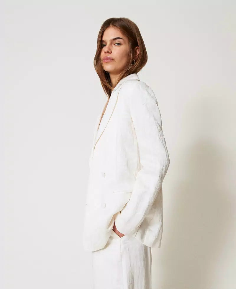 Blazer Cetim Twin-Set