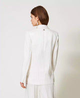 Blazer Cetim Twin-Set