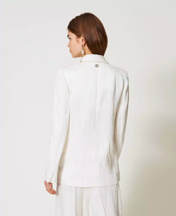 Blazer Cetim Twin-Set