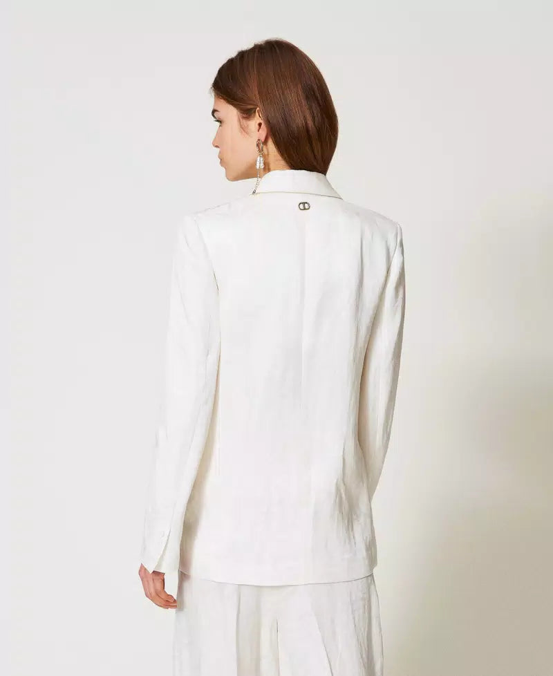 Blazer Cetim Twin-Set