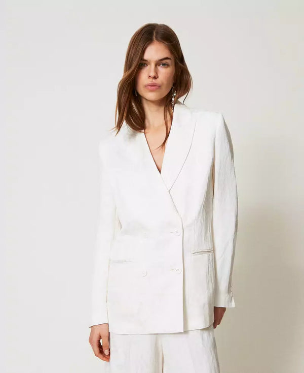 Blazer Cetim Twin-Set