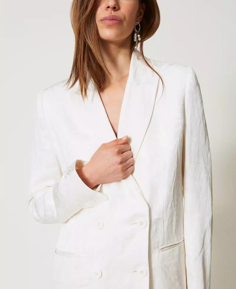Blazer Cetim Twin-Set