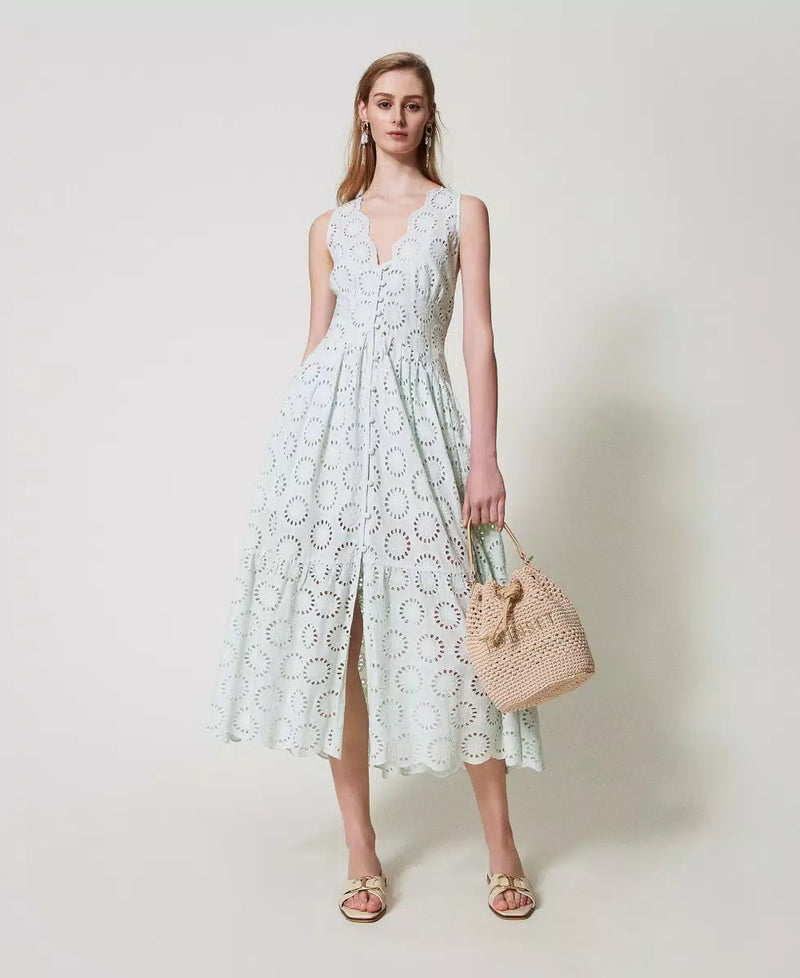 Vestido Bordado Inglês Twin-Set