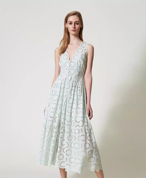 Vestido Bordado Inglês Twin-Set