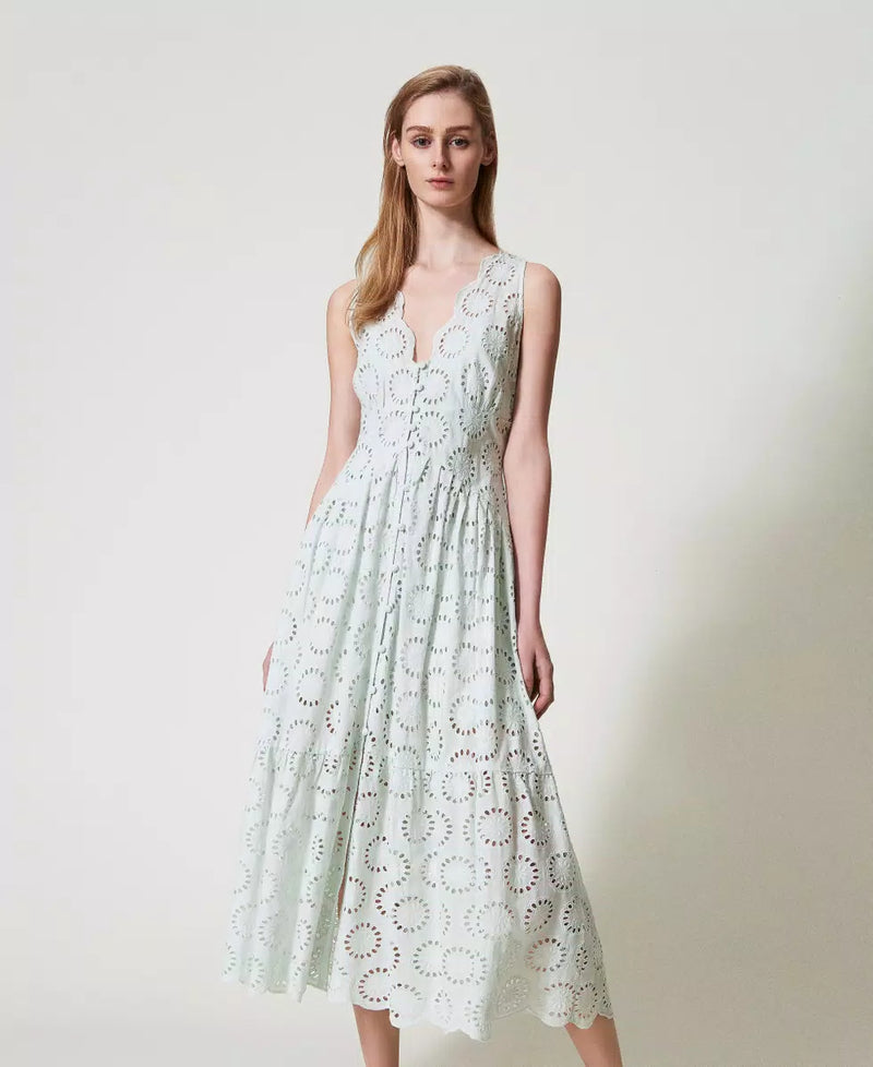 Vestido Bordado Inglês Twin-Set