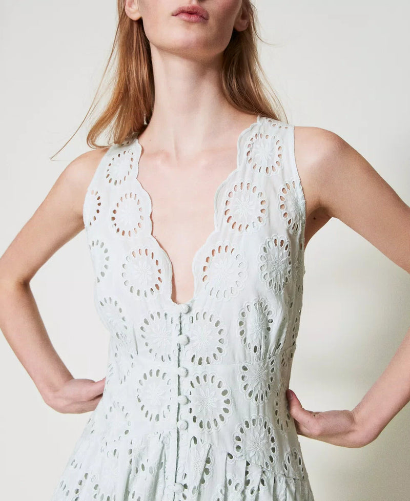 Vestido Bordado Inglês Twin-Set