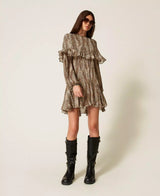 Vestido Animal Print Twin-Set