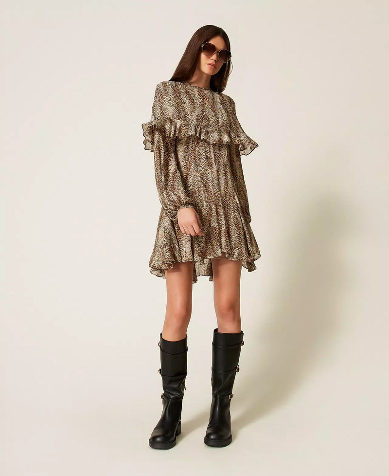 Vestido Animal Print Twin-Set