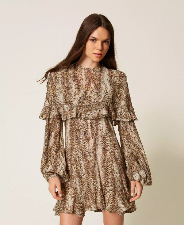 Vestido Animal Print Twin-Set