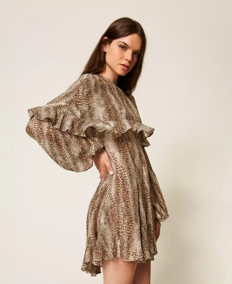 Vestido Animal Print Twin-Set