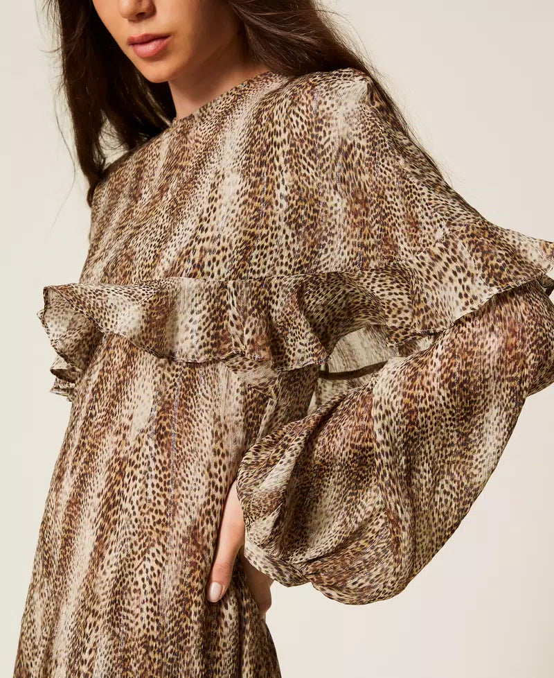 Vestido Animal Print Twin-Set