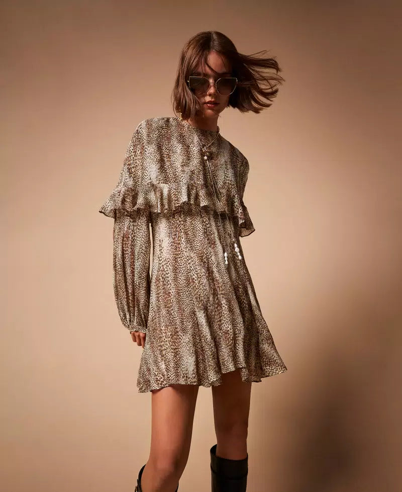 Vestido Animal Print Twin-Set