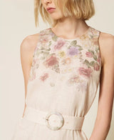 Vestido Linho Floral Twin-Set