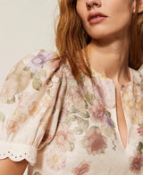 Blusa Linho Floral Twin-Set
