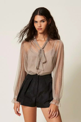 Blusa Tule Twin-Set