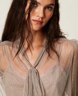 Blusa Tule Twin-Set