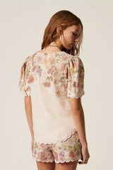 Blusa Linho Floral Twin-Set