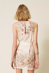 Vestido Linho Floral Twin-Set