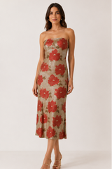 Vestido Midi Flowers