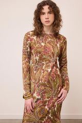 Vestido Padrão Retro Ottod'Ame