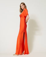 Vestido Longo Cetim Twin-Set