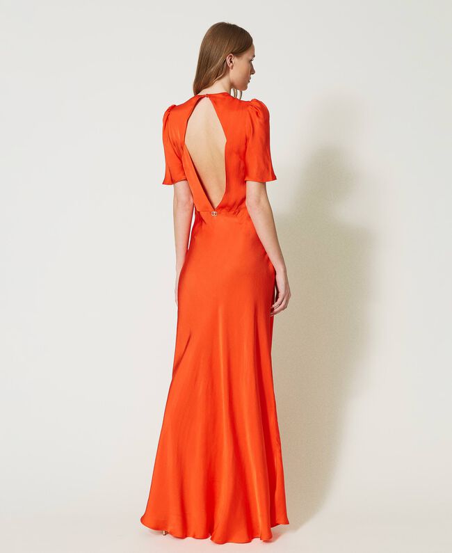 Vestido Longo Cetim Twin-Set