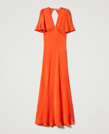 Vestido Longo Cetim Twin-Set