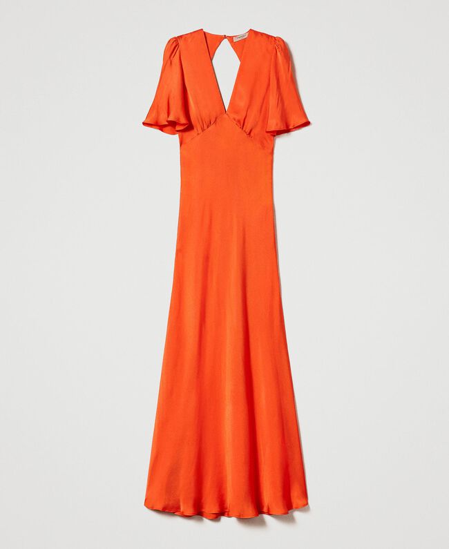 Vestido Longo Cetim Twin-Set