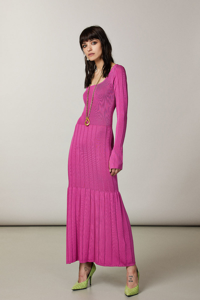 Vestido Malha Canelada Patrizia Pepe
