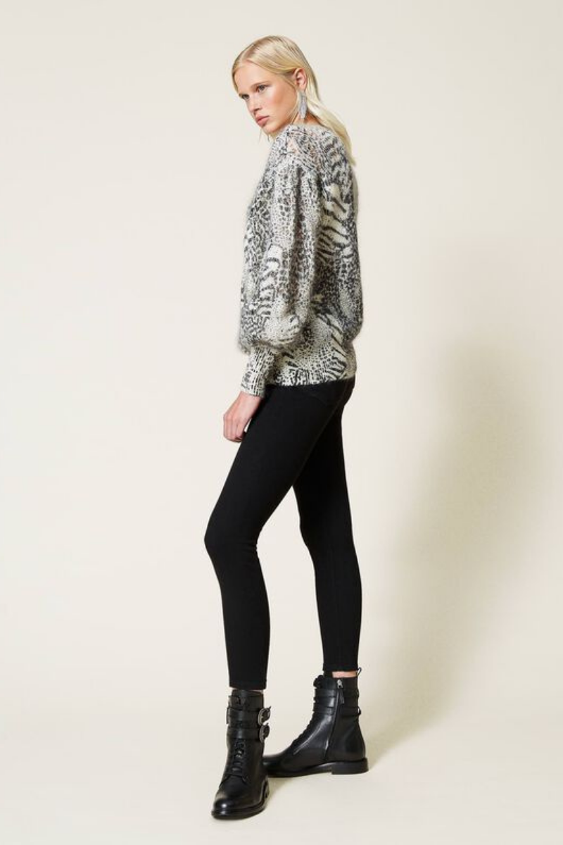 Camisola Animal Print Twin-Set