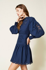 Vestido Algodão Bordado Twin-Set