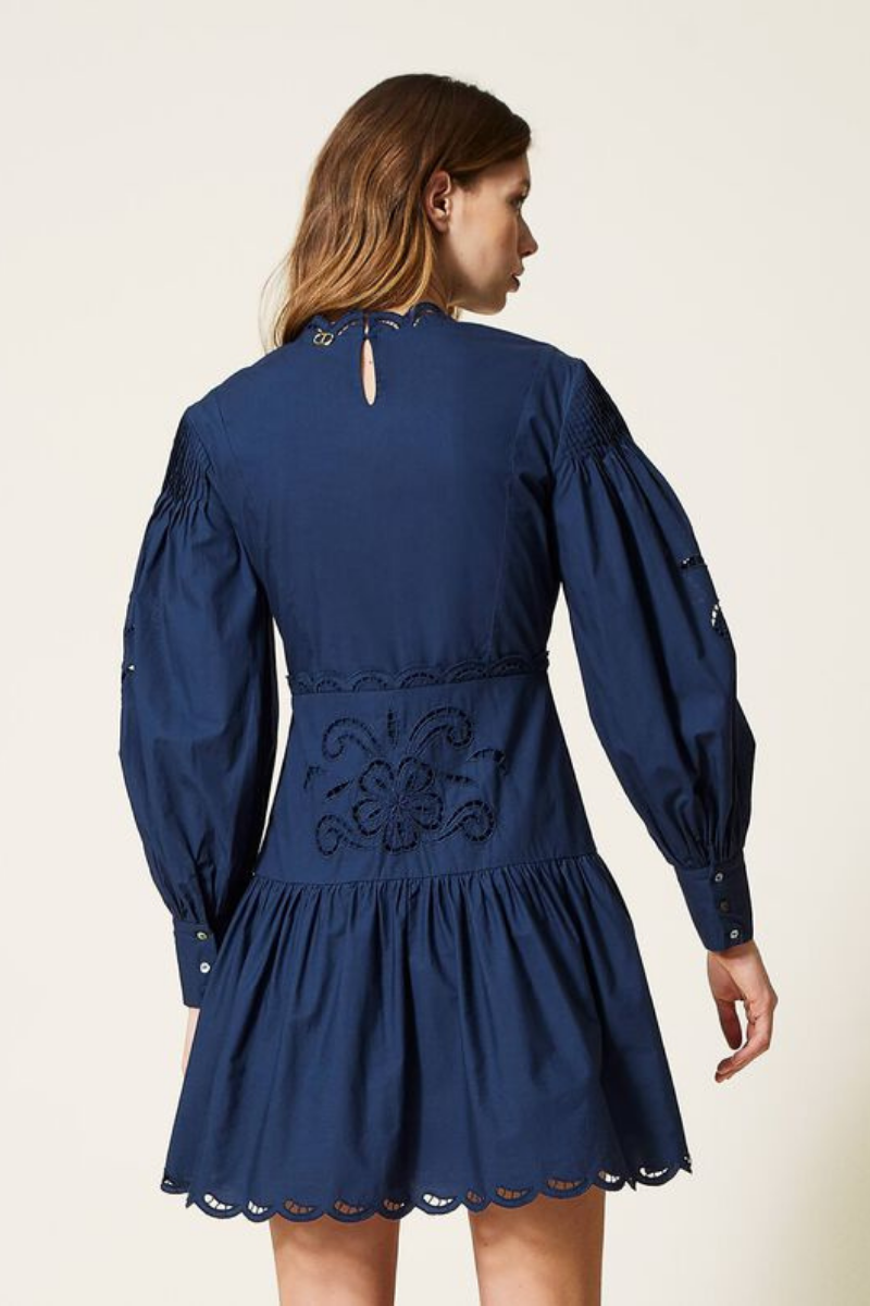 Vestido Algodão Bordado Twin-Set