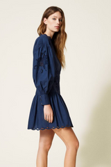 Vestido Algodão Bordado Twin-Set